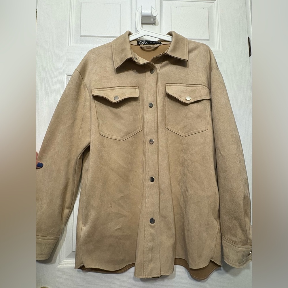 Zara faux suede jacket